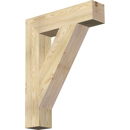 Ekena Millwork Traditional Block Rough Sawn Bracket, Douglas Fir, 6"W x 28"D x 36"H BKT06X28X36TRA05RDF